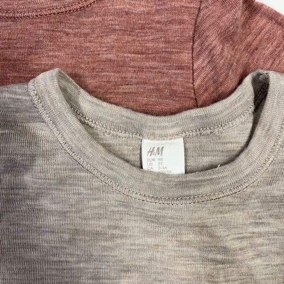 Bundle of 3 H&M Merino Wool Tops Size 3T GUC - Picture 2 of 5